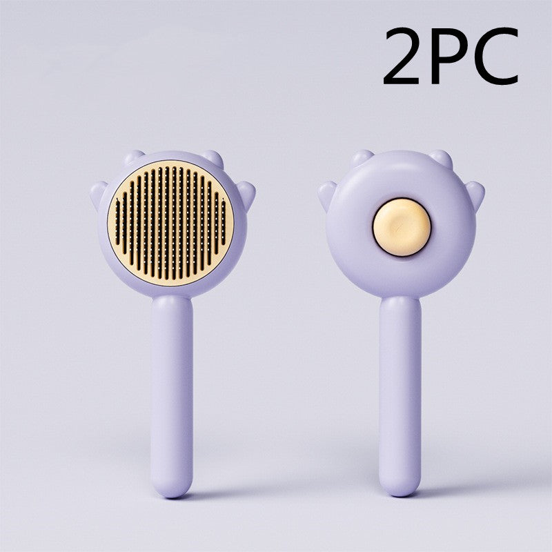 PawRoll Pet Magic Comb — Self-Cleaning Hair Removal Brush for Cats & Dogs
