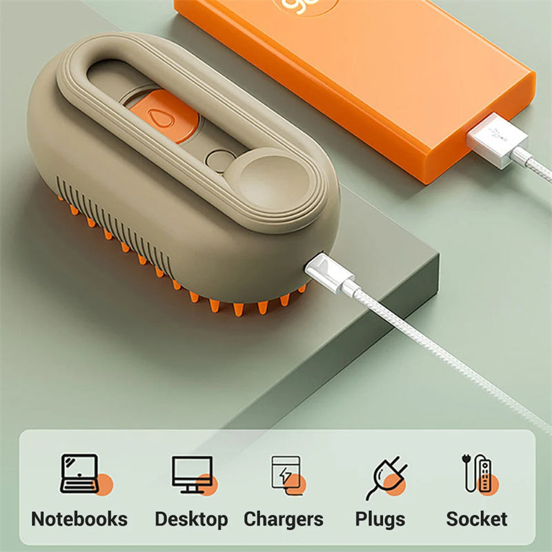 PawRoll Steam Grooming Brush